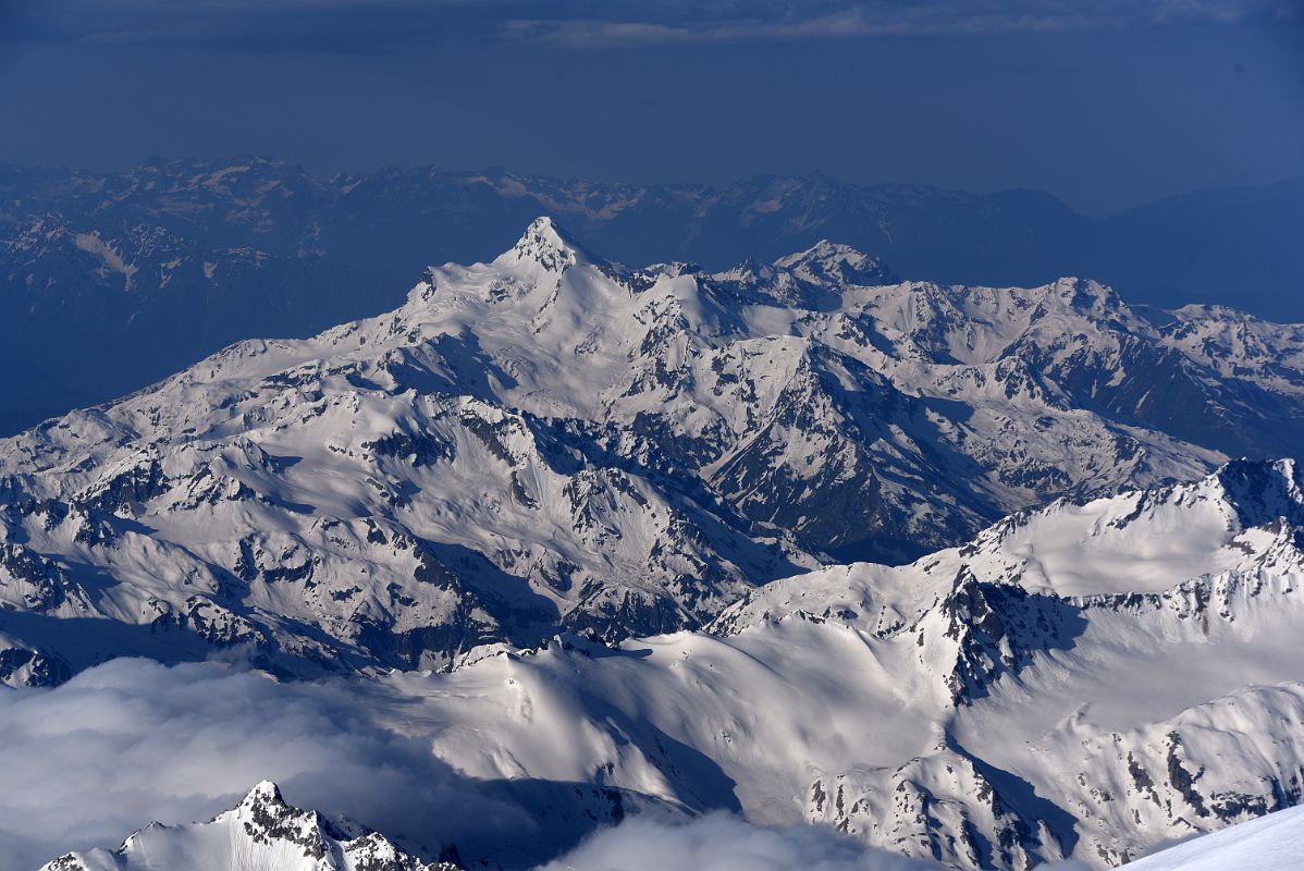 07B Mount Shdavleri From The End Of The Traverse On Mount Elbrus Climb